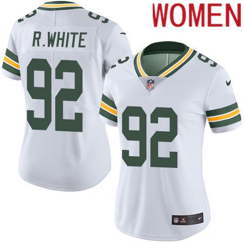 Cheap Women Green Bay Packers 92 Reggie White White Nike Vapor Limited NFL Jersey